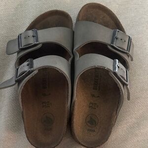 Kids Birkenstocks Gray Sandals